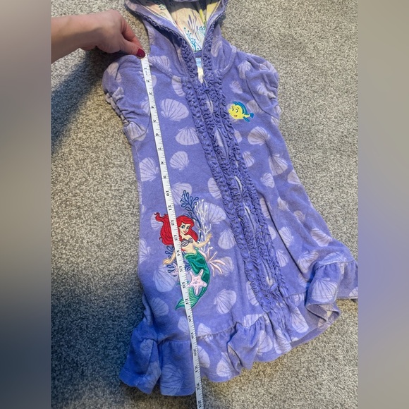 Disney beach bathing suit swim cover-up - little mermaid purple 5 / 6 - Picture 3 of 4